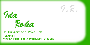 ida roka business card